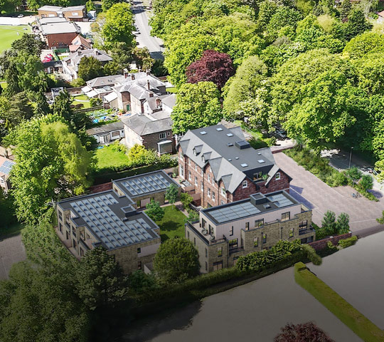 Beverley Court, York, 3D aerial visual