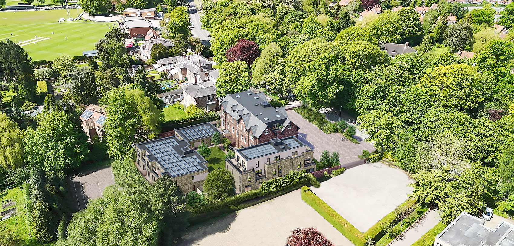 Beverley Court, York, 3D aerial visual